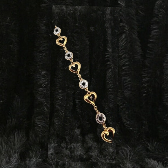 Jewelry - Diamonds Gold Over Sterling Silver Tennis Bracelet 4.2 G Bracelet 7"
